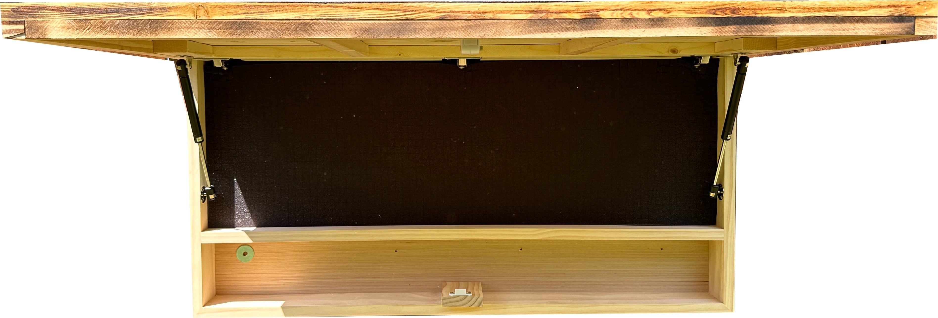 Large Blue Line American Flag Hidden Gun Storage Cabinet (Blue Line)-Bluelinescg Safety and Security Products and Services