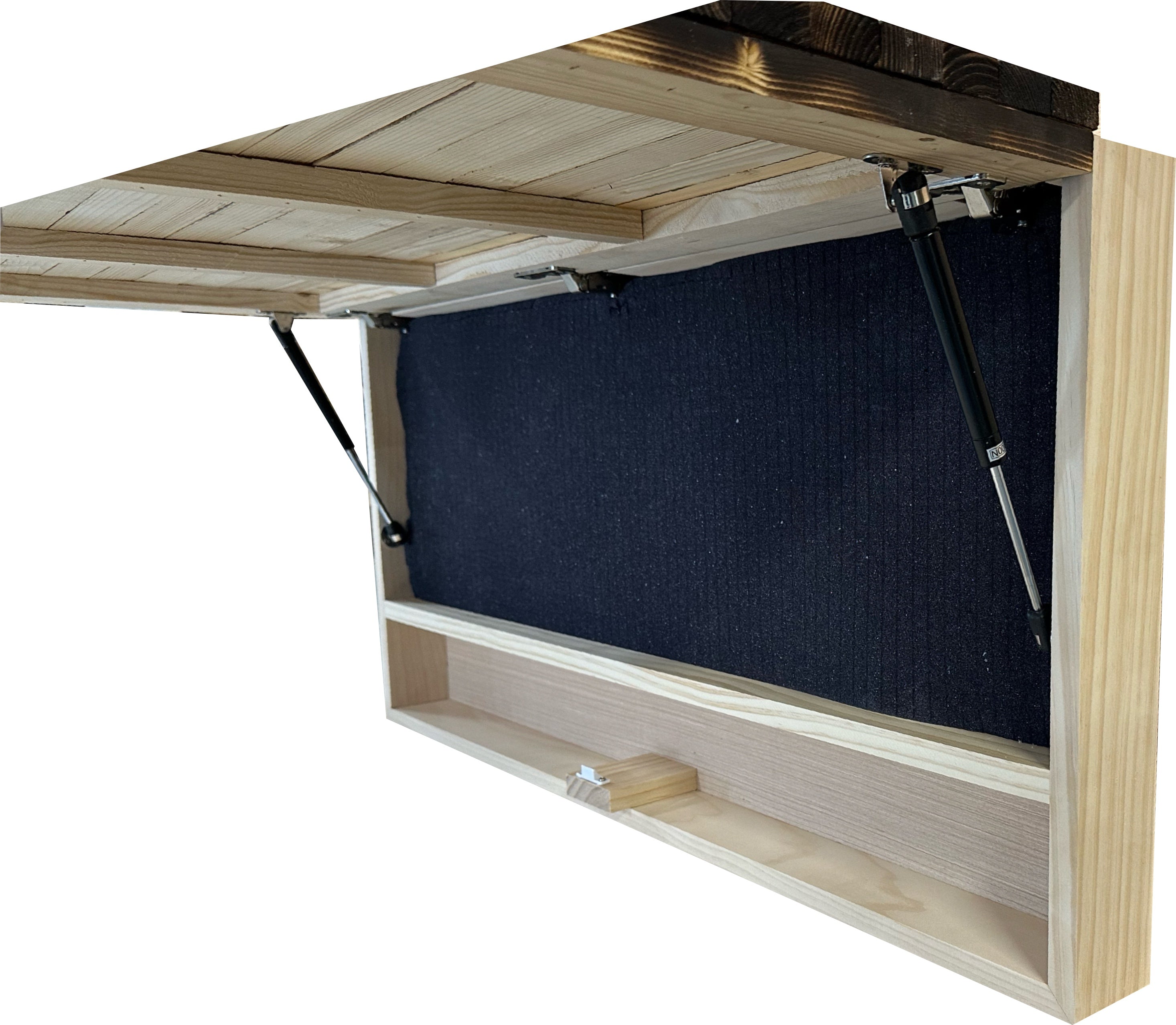 Large American Flag Hidden Gun Storage Cabinet (Red and Blue)-Bluelinescg Safety and Security Products and Services