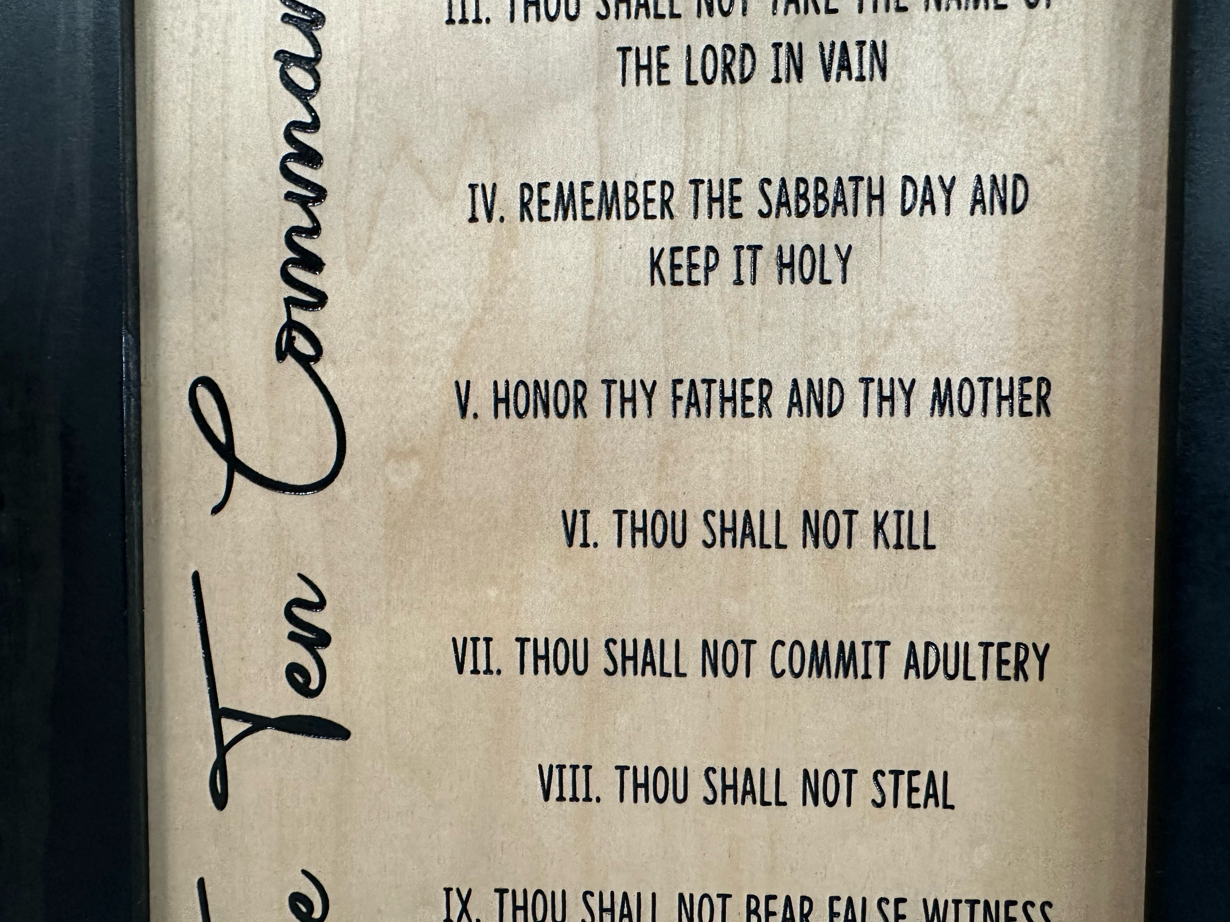 Concealed Gun Storage Cabinet with The Ten Commandments-Bluelinescg Safety and Security Products and Services