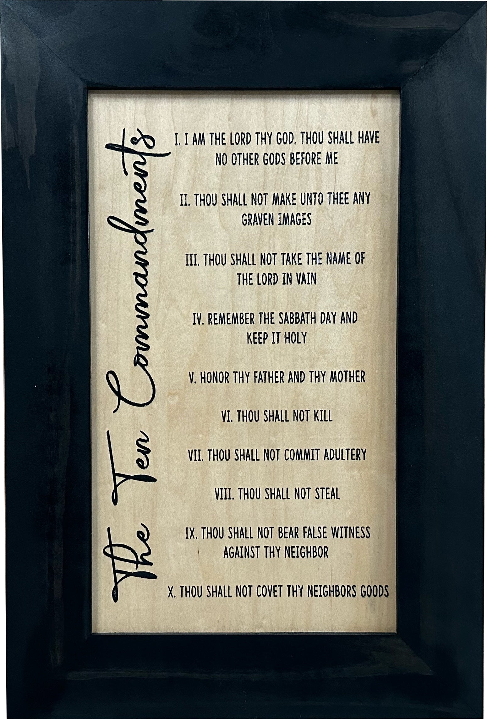 Concealed Gun Storage Cabinet with The Ten Commandments-Bluelinescg Safety and Security Products and Services
