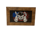 Flag Skull Gun Safe - Wall Mounted Decorative Secure Gun Cabinet-Bluelinescg Safety and Security Products and Services
