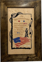 2nd Amendment Gun Safe - Wall Mounted Decorative Secure Gun Cabinet-Bluelinescg Safety and Security Products and Services