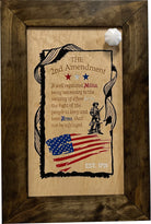 2nd Amendment Gun Safe - Wall Mounted Decorative Secure Gun Cabinet-Bluelinescg Safety and Security Products and Services