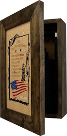 2nd Amendment Gun Safe - Wall Mounted Decorative Secure Gun Cabinet-Bluelinescg Safety and Security Products and Services