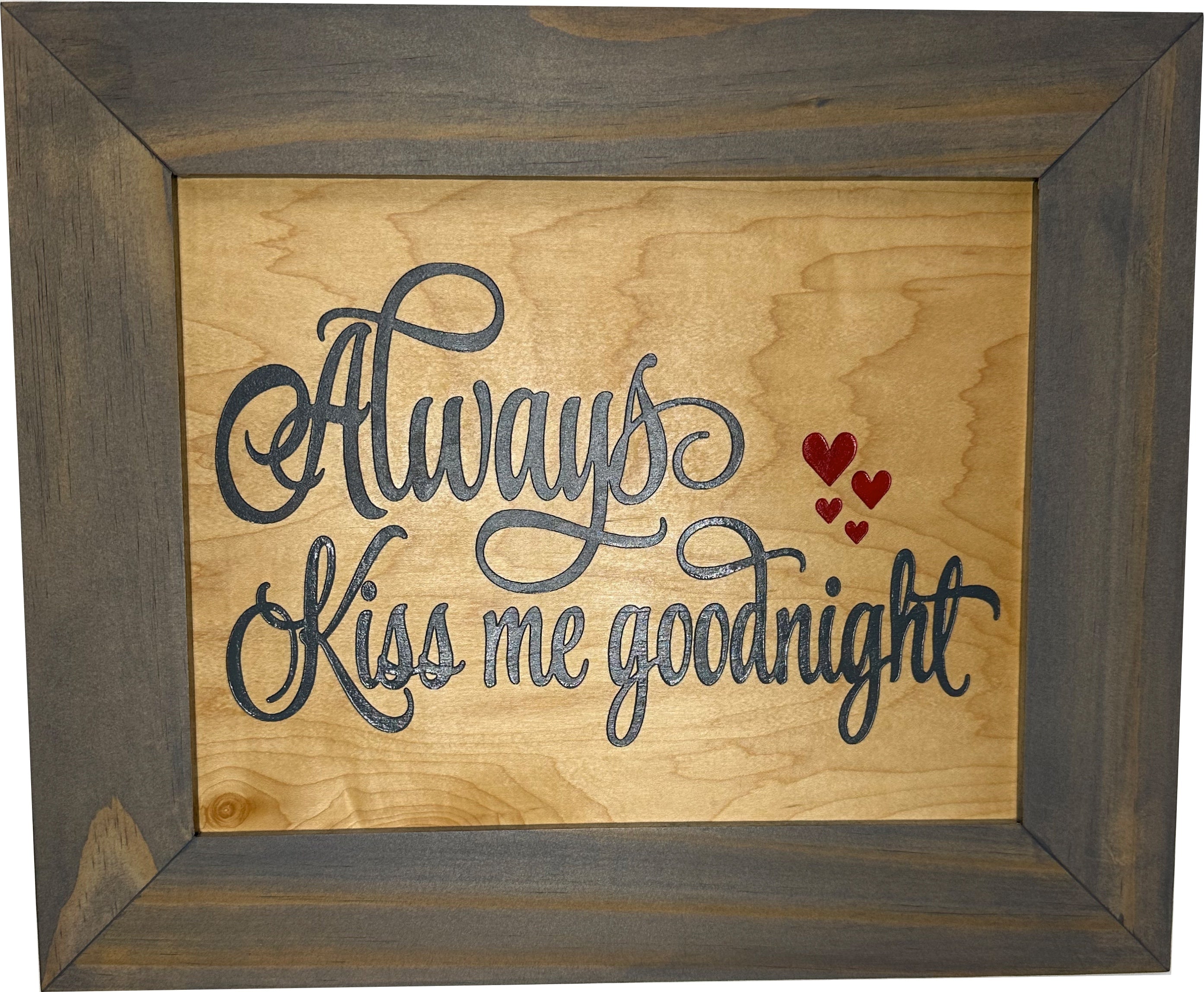 In Wall Gun Safe with Decorative Front Always Kiss Me Goodnight to Securely Store Your Gun In The Wall-Bluelinescg Safety and Security Products and Services