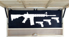 Large Burnt American Flag Hidden Gun Storage Cabinet (Burnt)-Bluelinescg Safety and Security Products and Services