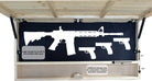 Large Burnt American Flag Hidden Gun Storage Cabinet (Burnt)-Bluelinescg Safety and Security Products and Services