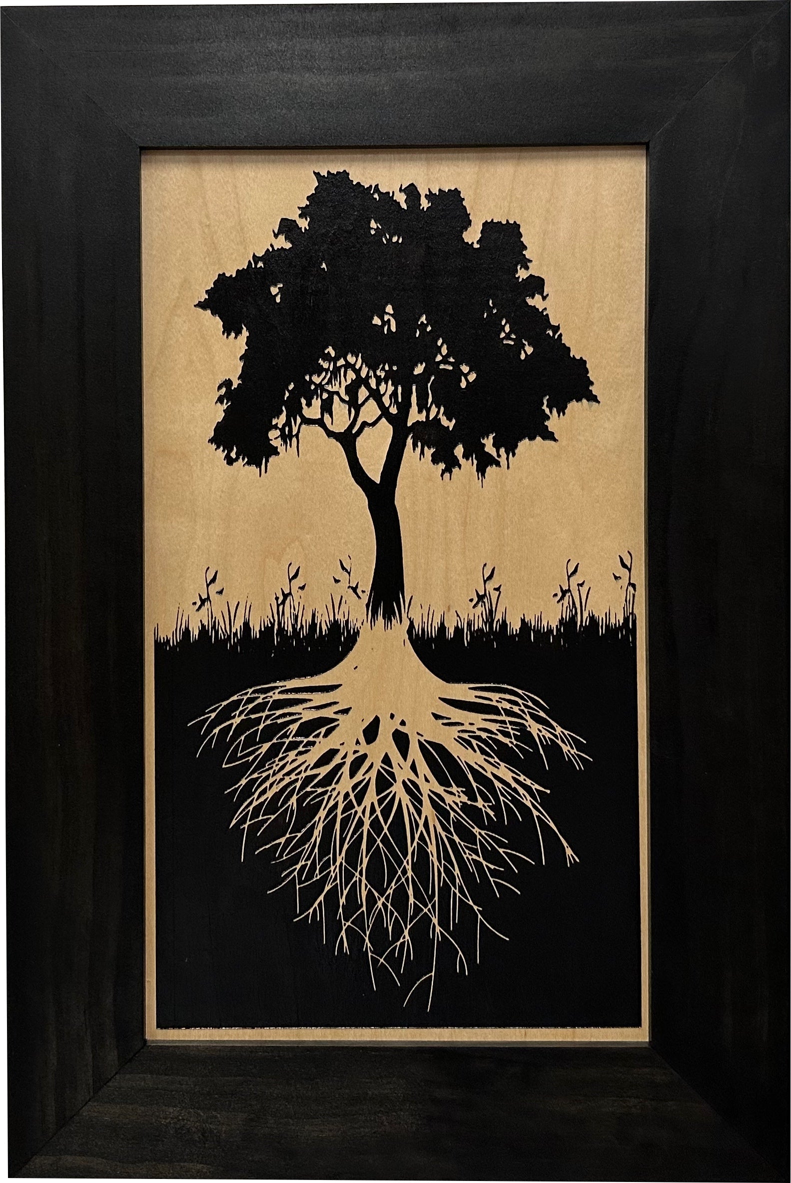 Hidden Gun Storage Tree Roots Silhouette Concealment Shelf-Bluelinescg Safety and Security Products and Services