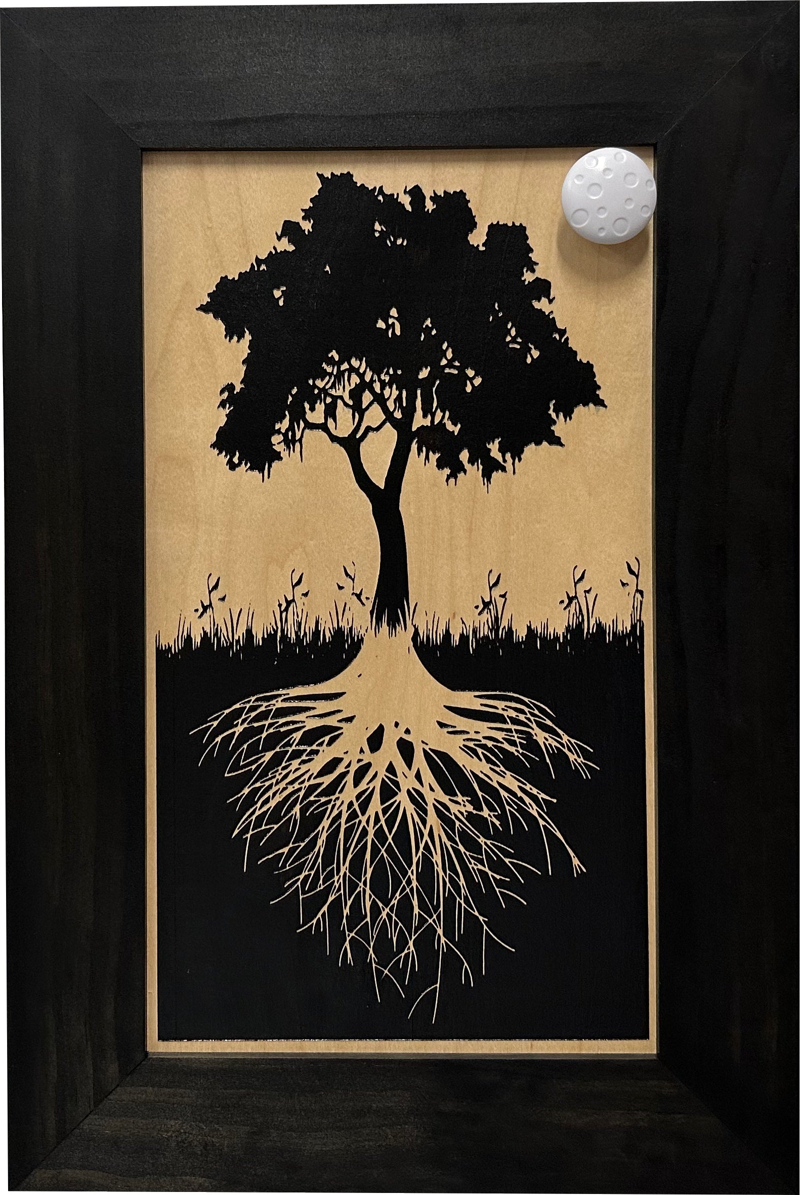 Hidden Gun Storage Tree Roots Silhouette Concealment Shelf-Bluelinescg Safety and Security Products and Services
