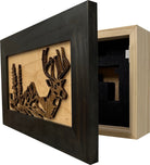 Decorative Secure Gun Cabinet with Deer Scene - Wall-Mounted Gun Safe To Securely Store Your Personal Protection-Bluelinescg Safety and Security Products and Services