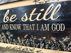 Bible Verse Decorative & Secure Wall-Mounted Gun Cabinet - Be Still and Know That I am God Psalm 46:10 Gun Safe-Bluelinescg Safety and Security Products and Services