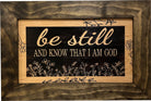 Bible Verse Decorative & Secure Wall-Mounted Gun Cabinet - Be Still and Know That I am God Psalm 46:10 Gun Safe-Bluelinescg Safety and Security Products and Services