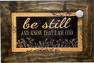 Bible Verse Decorative & Secure Wall-Mounted Gun Cabinet - Be Still and Know That I am God Psalm 46:10 Gun Safe-Bluelinescg Safety and Security Products and Services