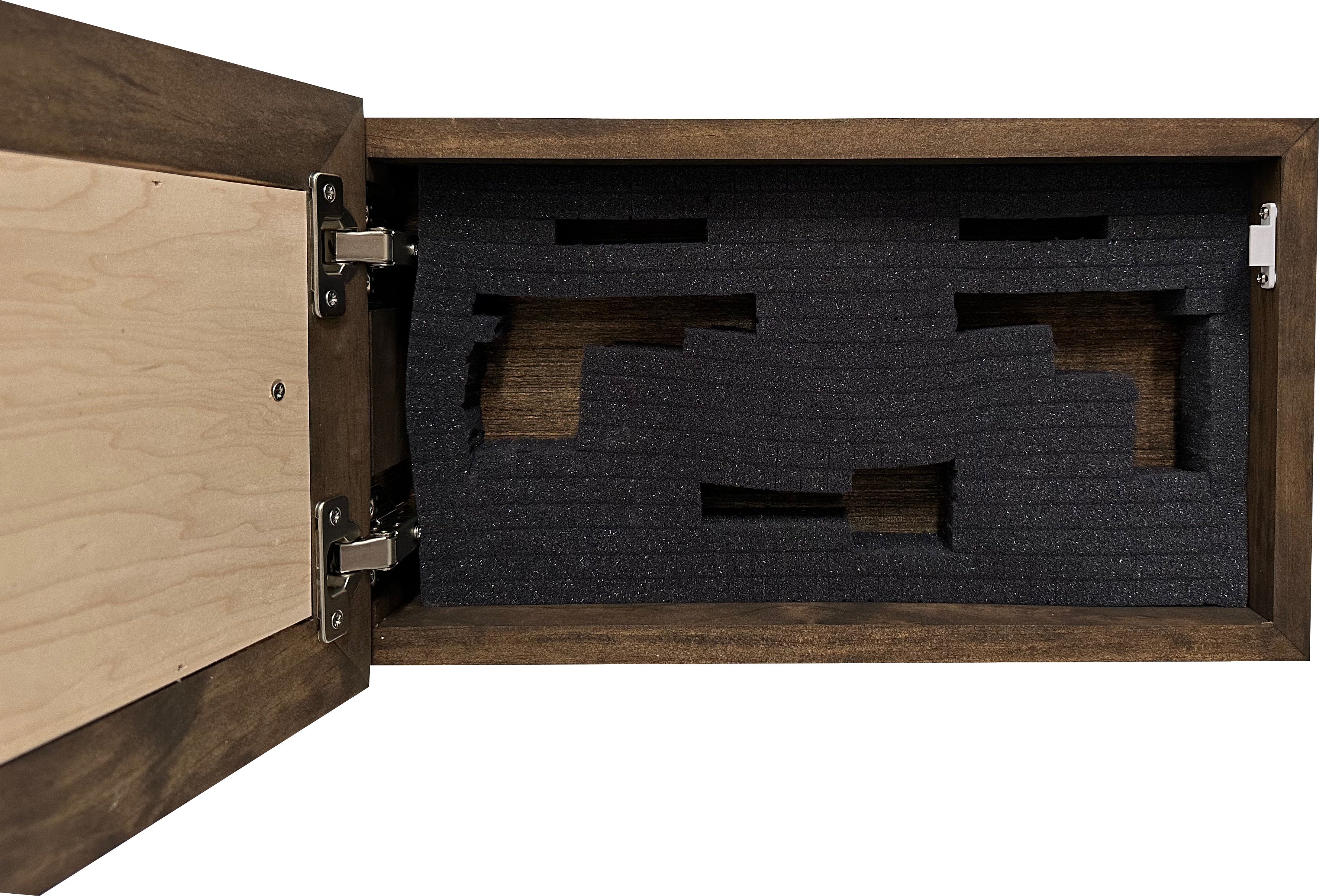 Wood Gun Cabinet Bears In The Woods Wall Decoration - Hidden Gun Safe To Securely Store Your Gun In Plain Sigh-Bluelinescg Safety and Security Products and Services