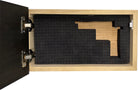 Carved American Flag Decorative Wall-Mounted Secure Gun Cabinet-Bluelinescg Safety and Security Products and Services