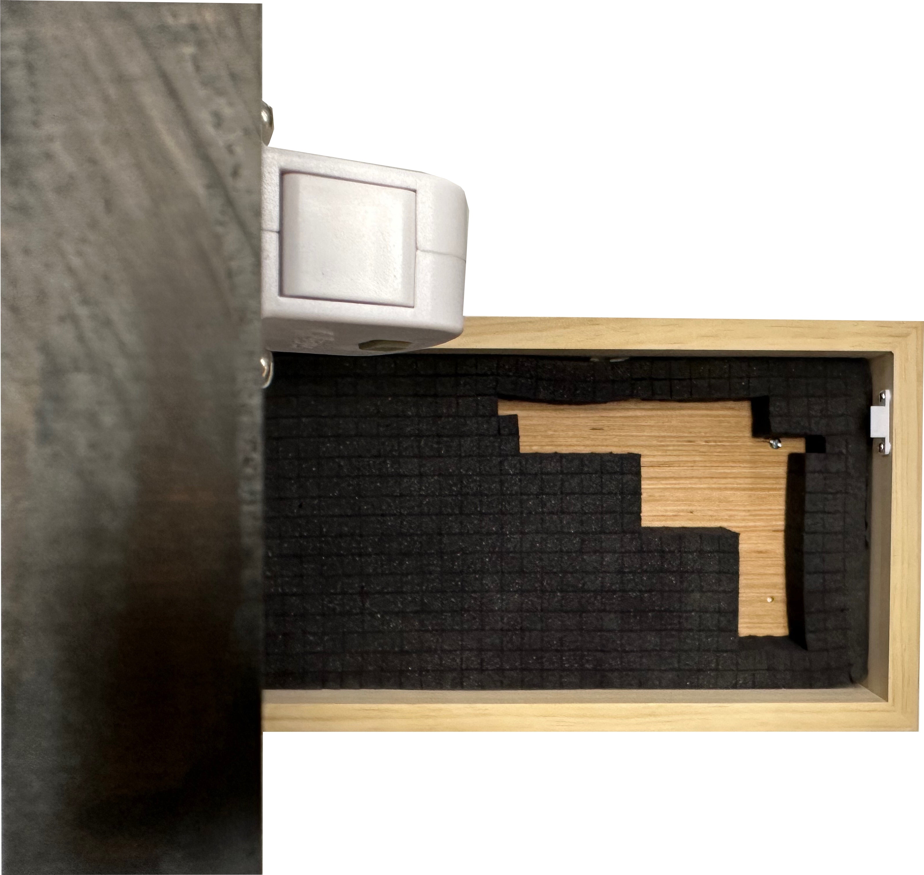 Carved American Flag Decorative Wall-Mounted Secure Gun Cabinet-Bluelinescg Safety and Security Products and Services