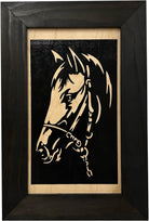 Hidden Gun Safe Black Horse Wall Art Decoration - Secure Gun Cabinet by Bellewood Designs-Bluelinescg Safety and Security Products and Services
