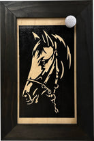 Hidden Gun Safe Black Horse Wall Art Decoration - Secure Gun Cabinet by Bellewood Designs-Bluelinescg Safety and Security Products and Services