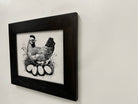 Hidden Gun Safe Recessed In Wall Farmhouse Chicken And Eggs Decoration - Recess In The Wall or Mount On The Wall Gun Safe by Bellewood Designs-Bluelinescg Safety and Security Products and Services