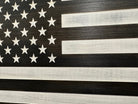 American Flag Decorative & Secure Wall-Mounted Gun Cabinet (Black & White Distressed)-Bluelinescg Safety and Security Products and Services