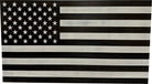 American Flag Decorative & Secure Wall-Mounted Gun Cabinet (Black & White Distressed)-Bluelinescg Safety and Security Products and Services