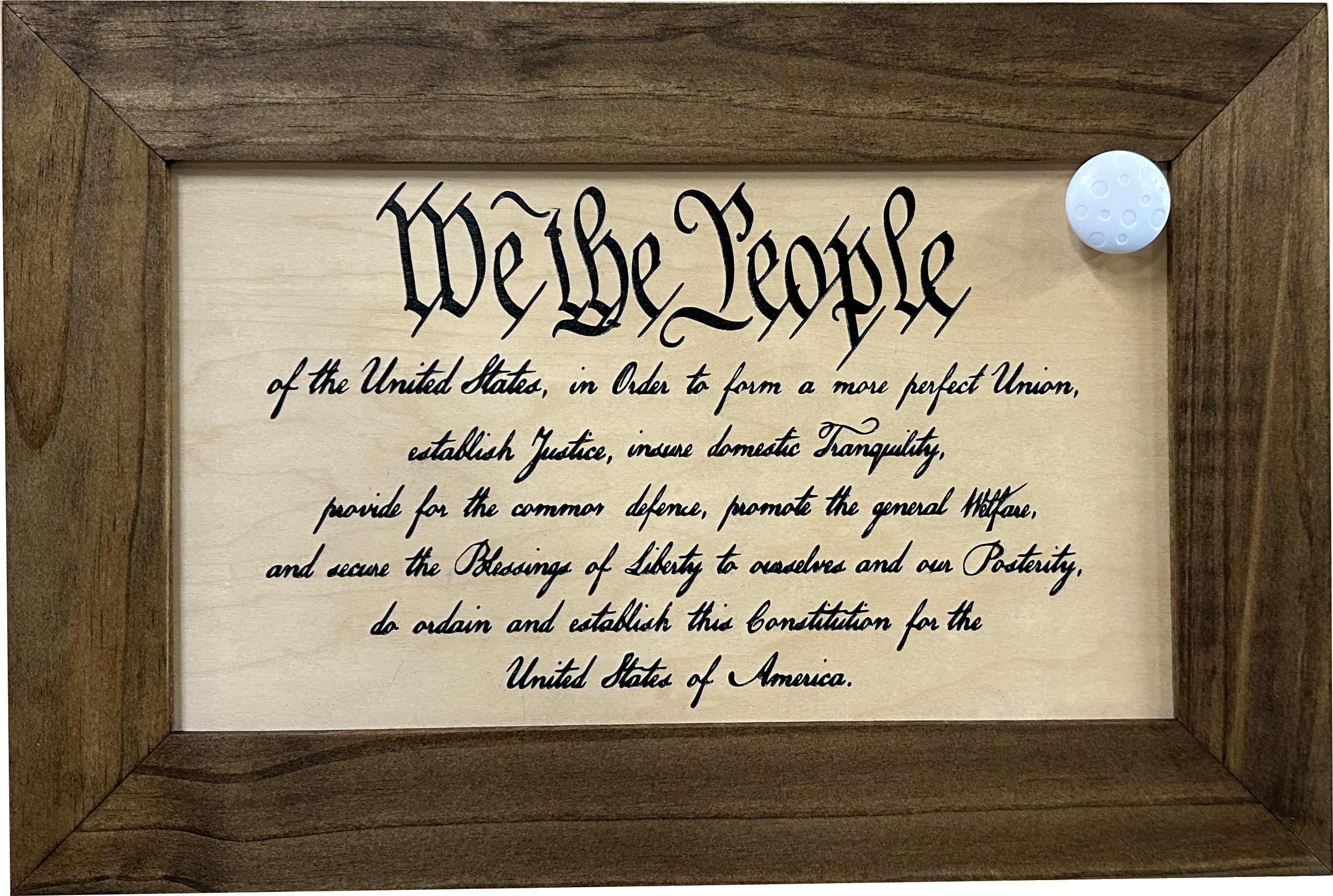 Hidden Gun Storage Cabinet We The People Constitution Preamble-Bluelinescg Safety and Security Products and Services