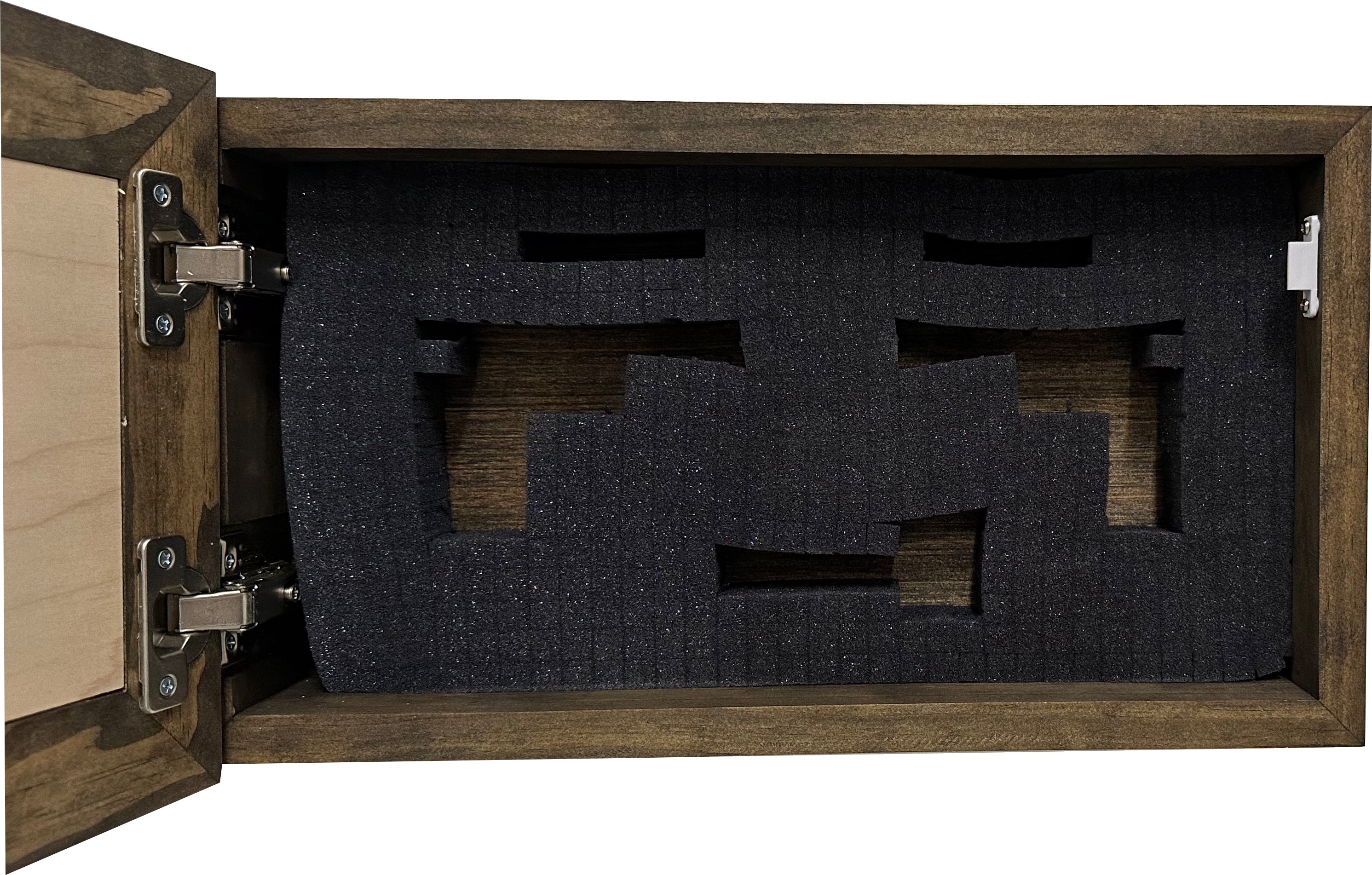Decorative Deer Scene Wall-Mounted Secure Gun Cabinet - Gun Safe To Securely Store Your Gun & Home Self Defense Gear-Bluelinescg Safety and Security Products and Services