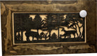 Decorative Deer Scene Wall-Mounted Secure Gun Cabinet - Gun Safe To Securely Store Your Gun & Home Self Defense Gear-Bluelinescg Safety and Security Products and Services