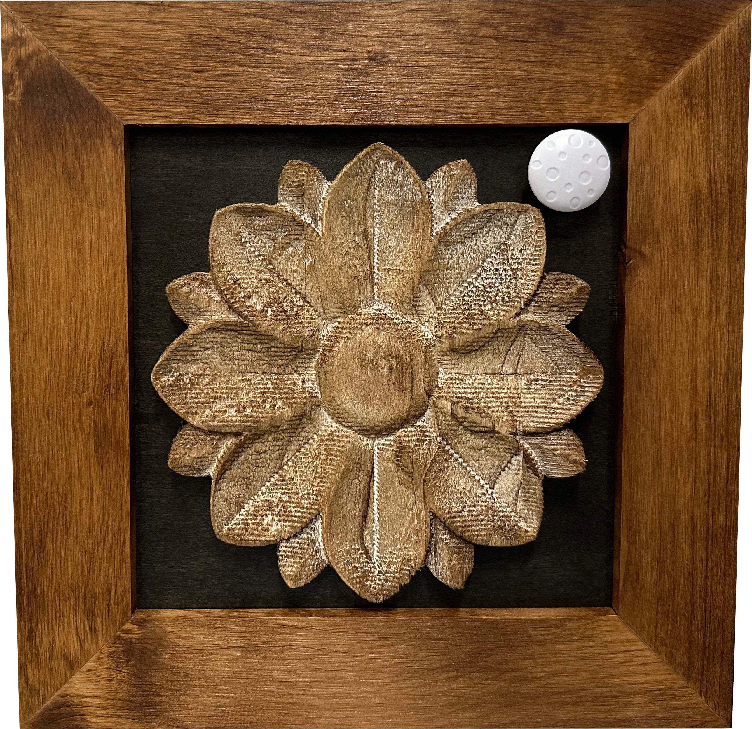 Hidden Gun Cabinet Wall Decor Distressed Flower (Black)-Bluelinescg Safety and Security Products and Services