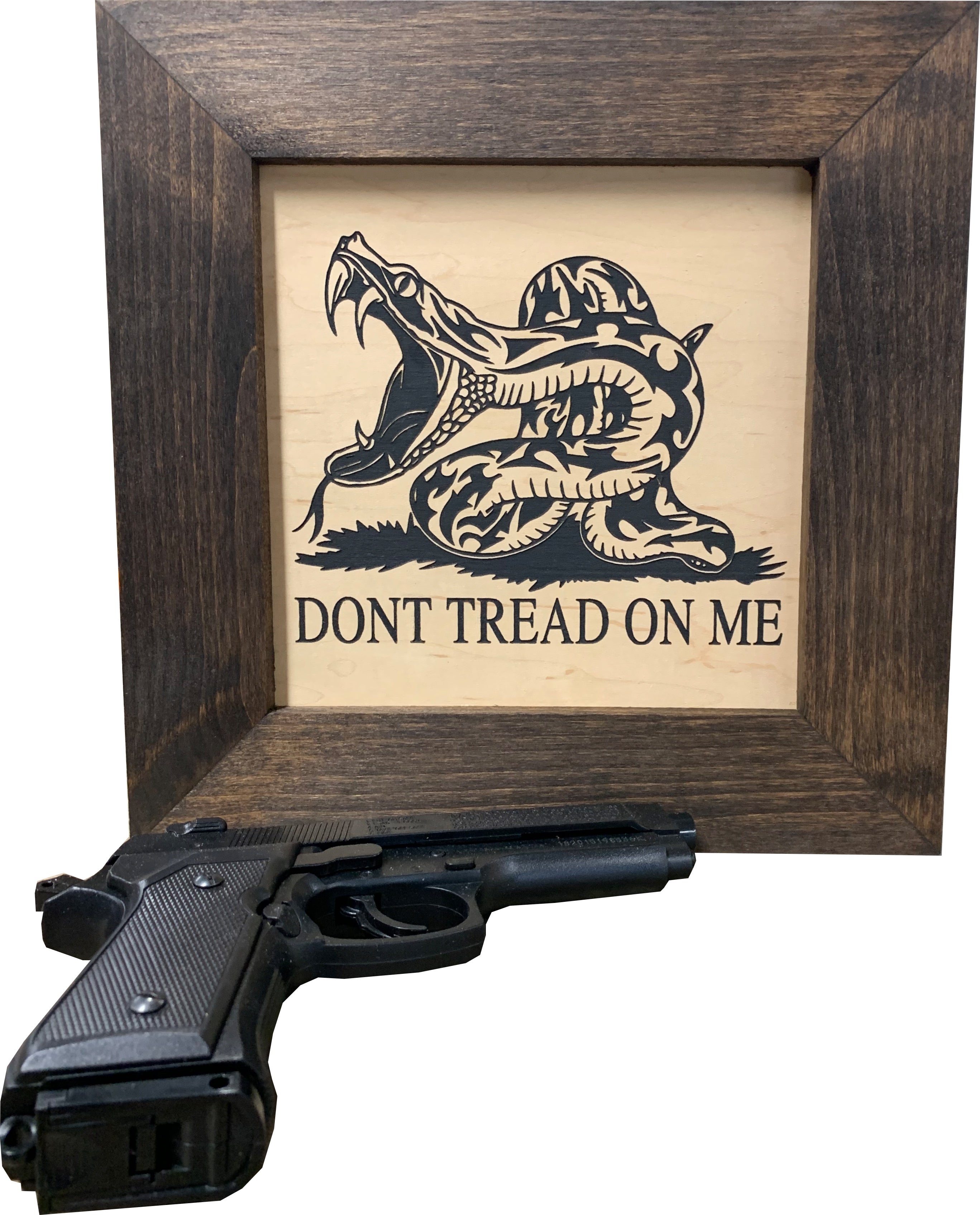 Second Amendment Hidden Gun Safe, 2nd Amendment DONT TREAD ON ME Concealment Shelf-Bluelinescg Safety and Security Products and Services