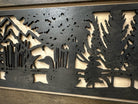 Wood Gun Cabinet Ducks On A Pond Wall Decoration - Hidden Gun Safe To Securely Store Your Gun In Plain Sight by Bellewood Designs-Bluelinescg Safety and Security Products and Services
