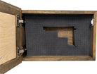 Decorative Secured Gun Storage Cabinet with Family Branches (Dark Walnut)-Bluelinescg Safety and Security Products and Services