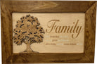 Decorative Secured Gun Storage Cabinet with Family Branches (Early American)-Bluelinescg Safety and Security Products and Services