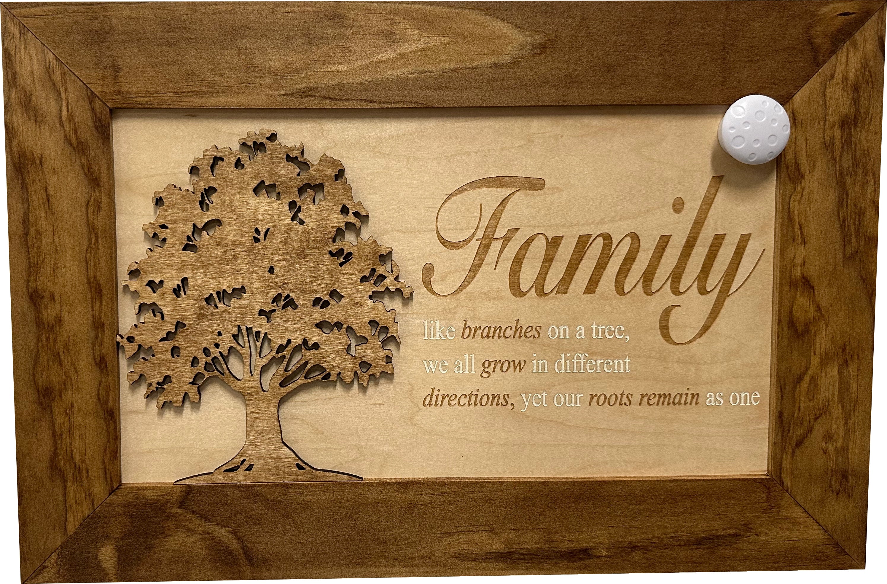 Decorative Secured Gun Storage Cabinet with Family Branches (Early American)-Bluelinescg Safety and Security Products and Services