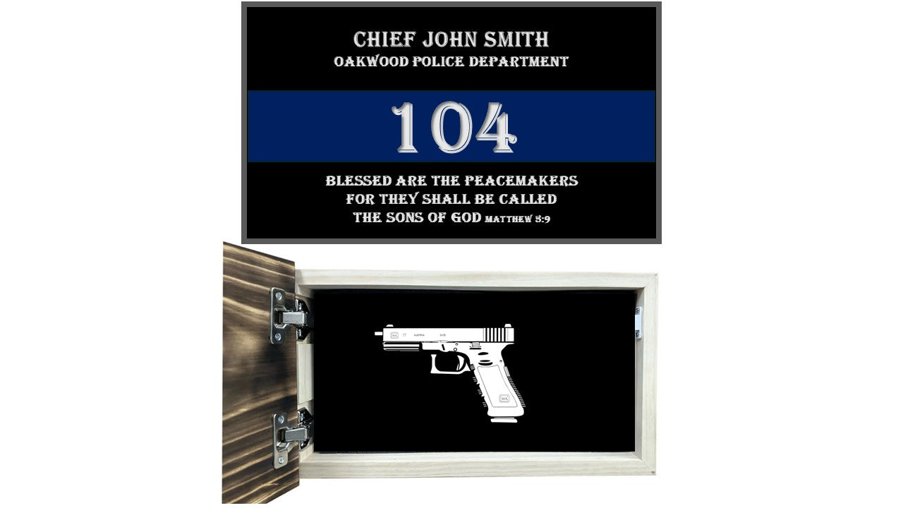 Thin Blue Line Custom Cabinet-Bluelinescg Safety and Security Products and Services