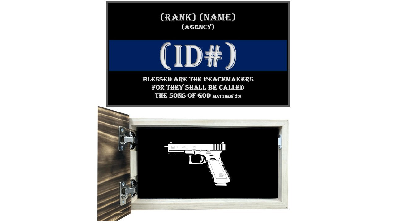 Thin Blue Line Custom Cabinet-Bluelinescg Safety and Security Products and Services