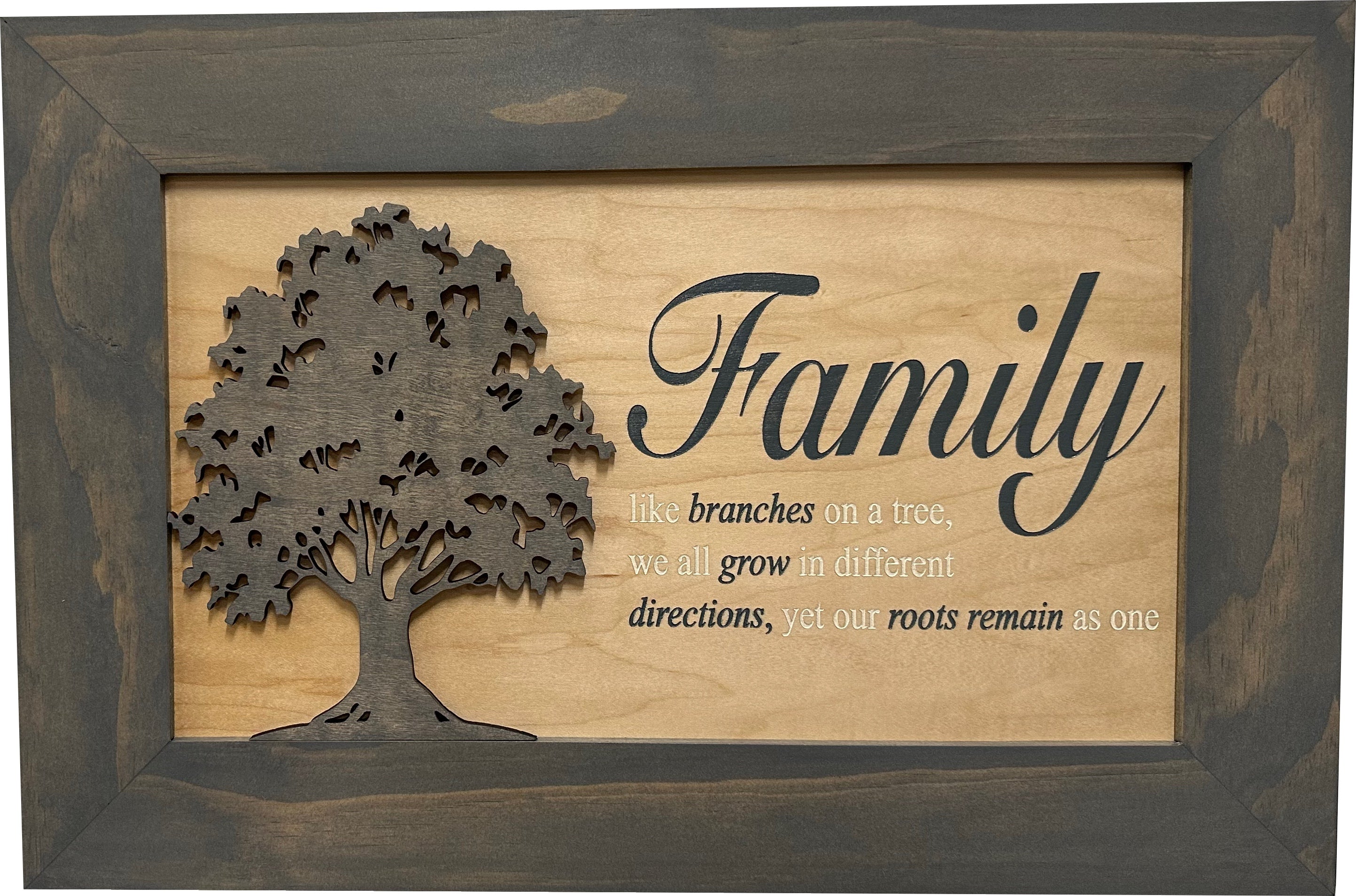 Decorative Secured Gun Storage Cabinet with Family Branches (Gray)-Bluelinescg Safety and Security Products and Services