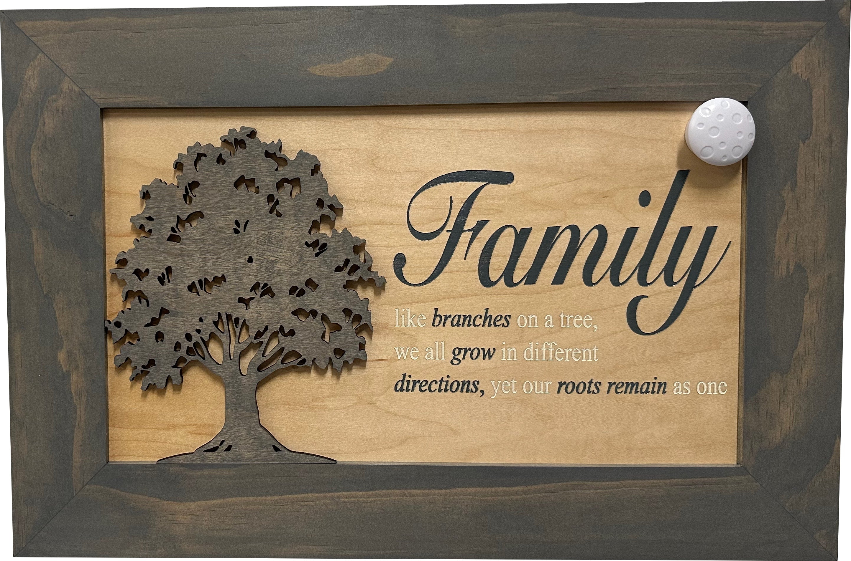 Decorative Secured Gun Storage Cabinet with Family Branches (Gray)-Bluelinescg Safety and Security Products and Services