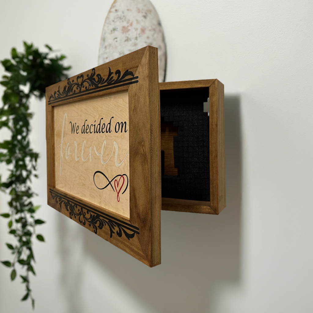 We Decided On Forever Decorative Wall-Mounted Secure Gun Cabinet-Bluelinescg Safety and Security Products and Services