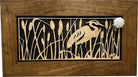 Decorative Gun Safe Heron in Cattails Wall-Mounted Gun Cabinet To Securely Store Your Gun In Plain Sight-Bluelinescg Safety and Security Products and Services