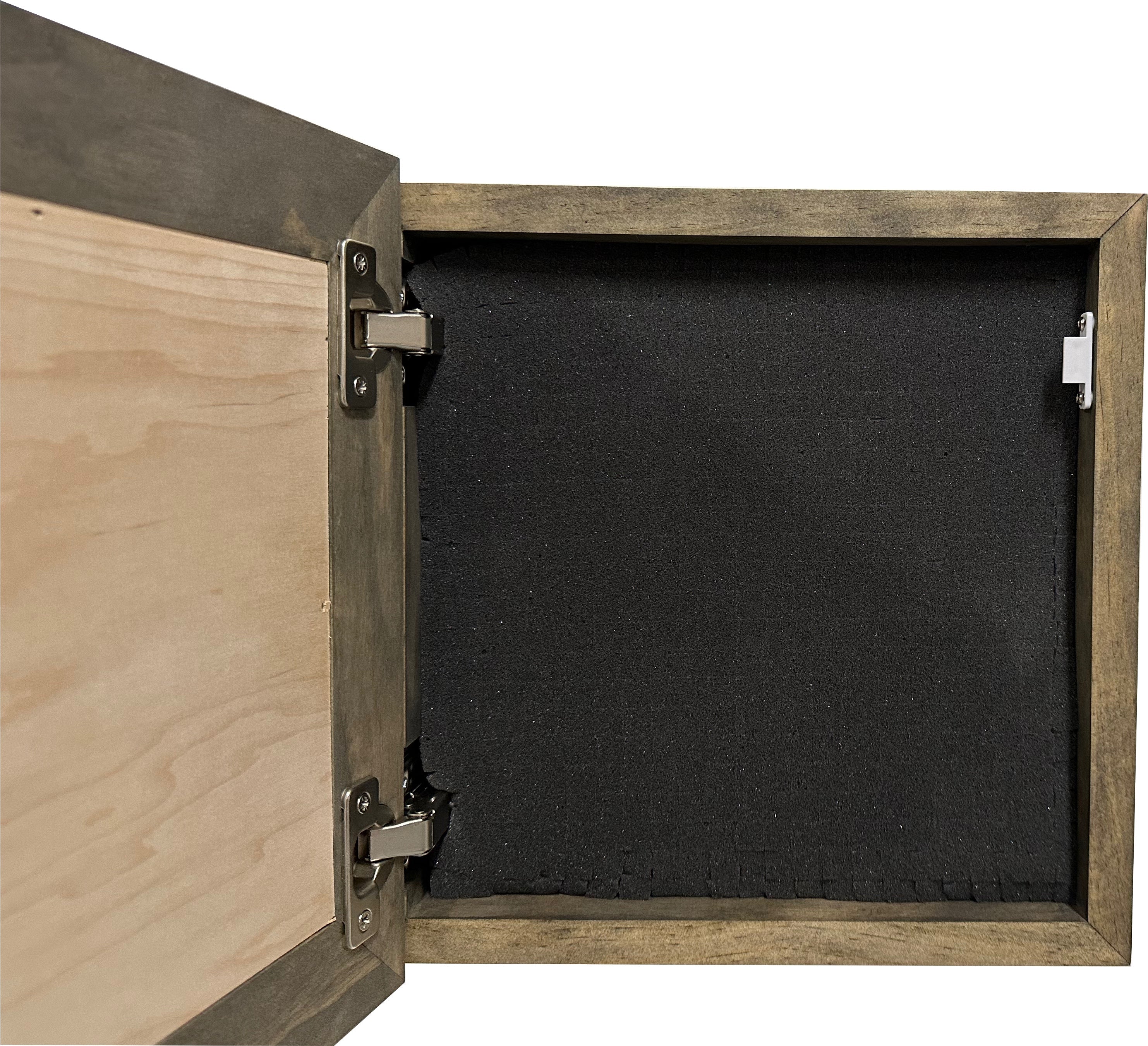 Decorative Wooden Gun Safe with Hummingbird and Hibiscus-Bluelinescg Safety and Security Products and Services