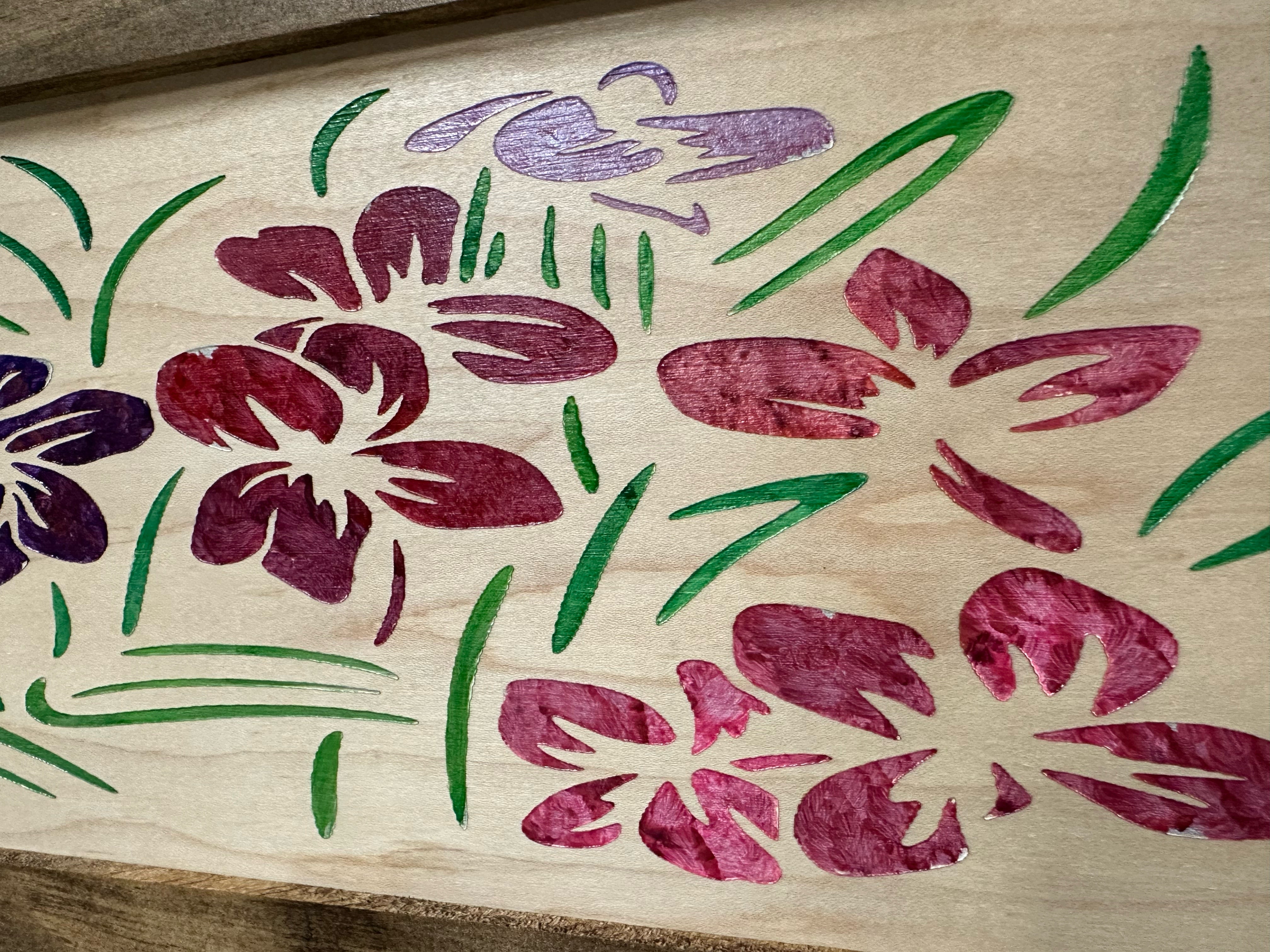 Hidden Gun Safe Just Flowers Wall Decoration - Wood Gun Cabinet To Securely Store Your Gun In Plain Sight by Bellewood Designs-Bluelinescg Safety and Security Products and Services