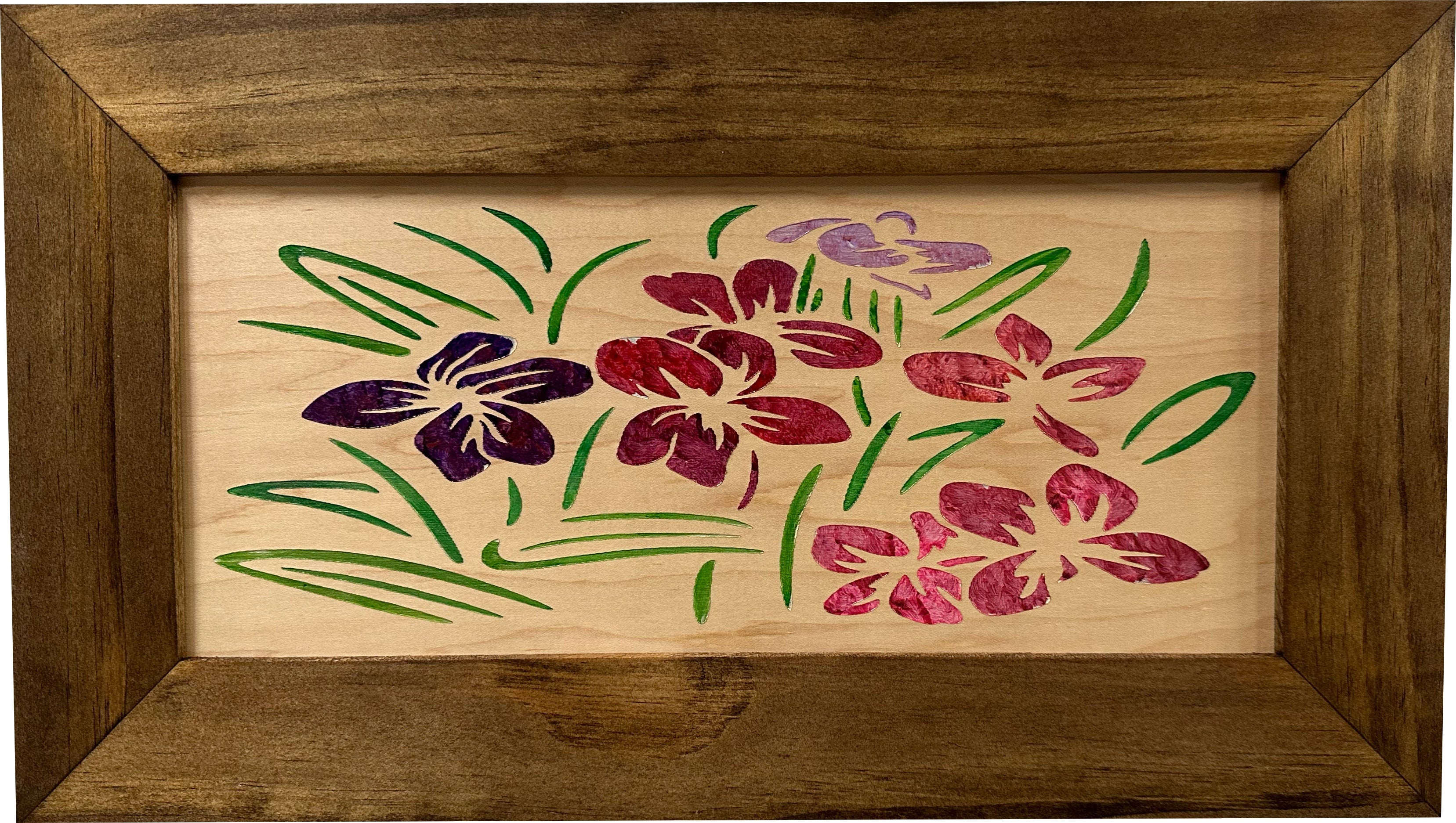 Hidden Gun Safe Just Flowers Wall Decoration - Wood Gun Cabinet To Securely Store Your Gun In Plain Sight by Bellewood Designs-Bluelinescg Safety and Security Products and Services