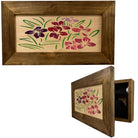Hidden Gun Safe Just Flowers Wall Decoration - Wood Gun Cabinet To Securely Store Your Gun In Plain Sight by Bellewood Designs-Bluelinescg Safety and Security Products and Services
