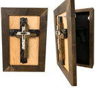 Three Layered Cross Decorative Wall-Mounted Secure Gun Cabinet-Bluelinescg Safety and Security Products and Services