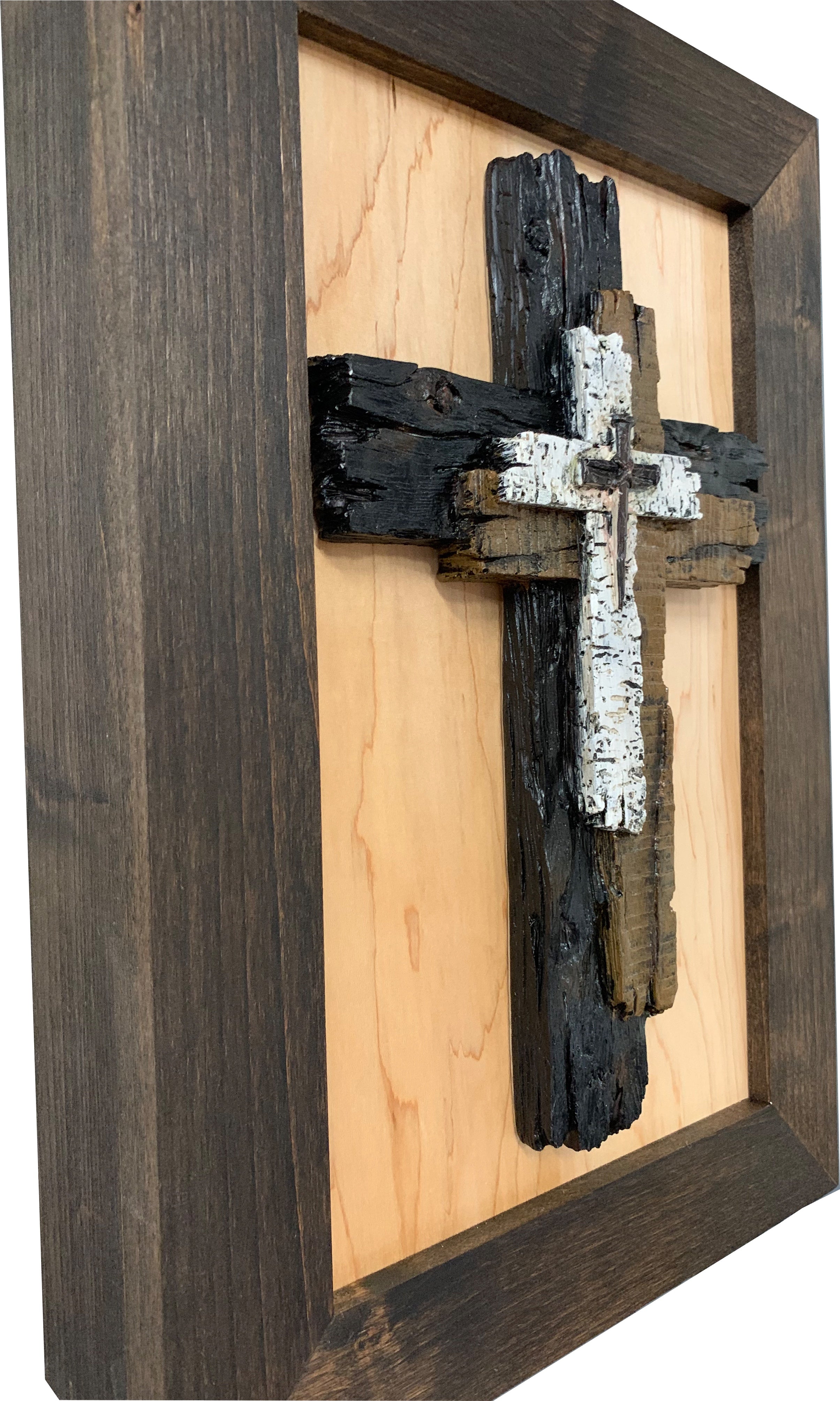 Three Layered Cross Decorative Wall-Mounted Secure Gun Cabinet-Bluelinescg Safety and Security Products and Services