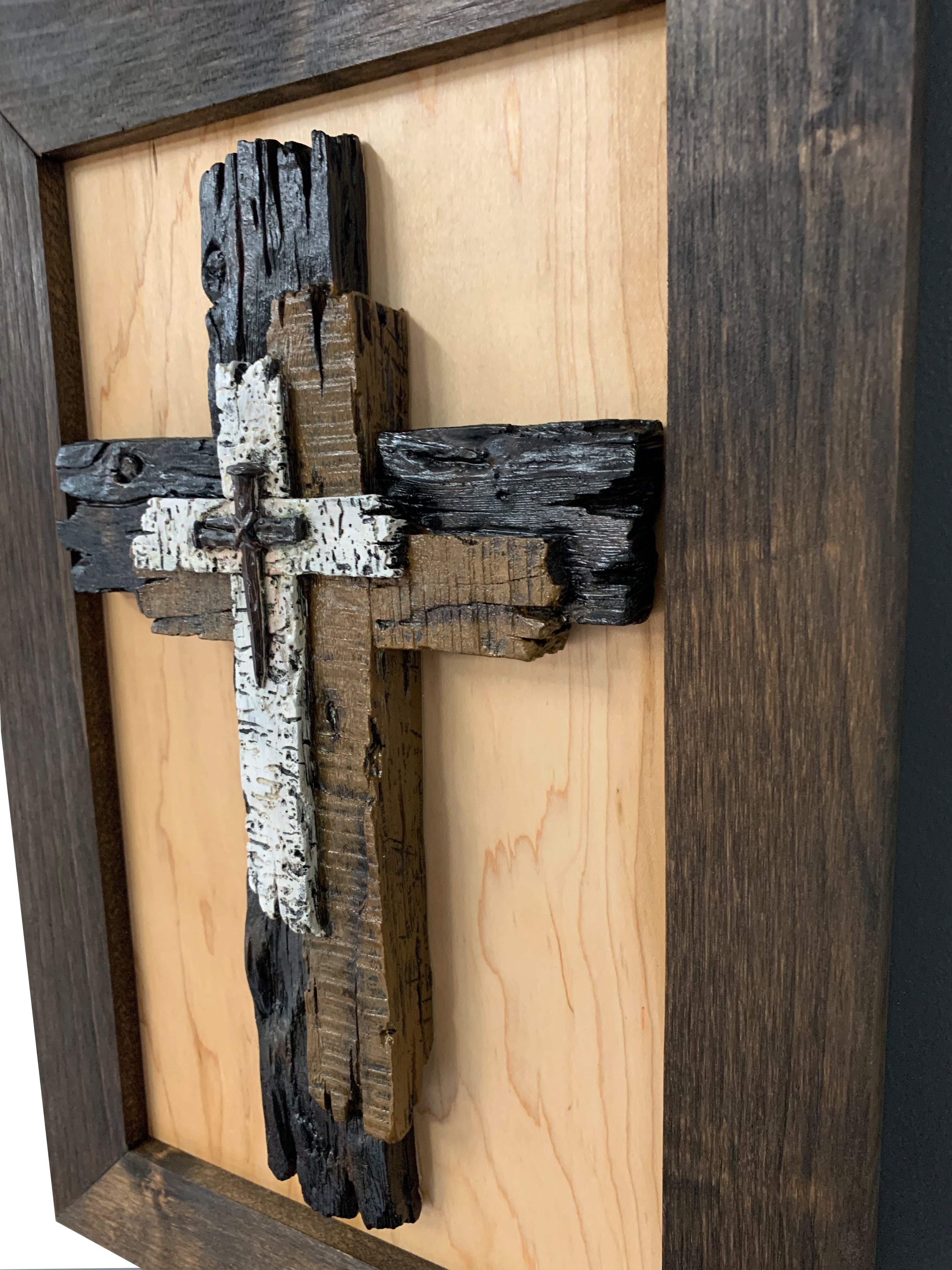 Three Layered Cross Decorative Wall-Mounted Secure Gun Cabinet-Bluelinescg Safety and Security Products and Services