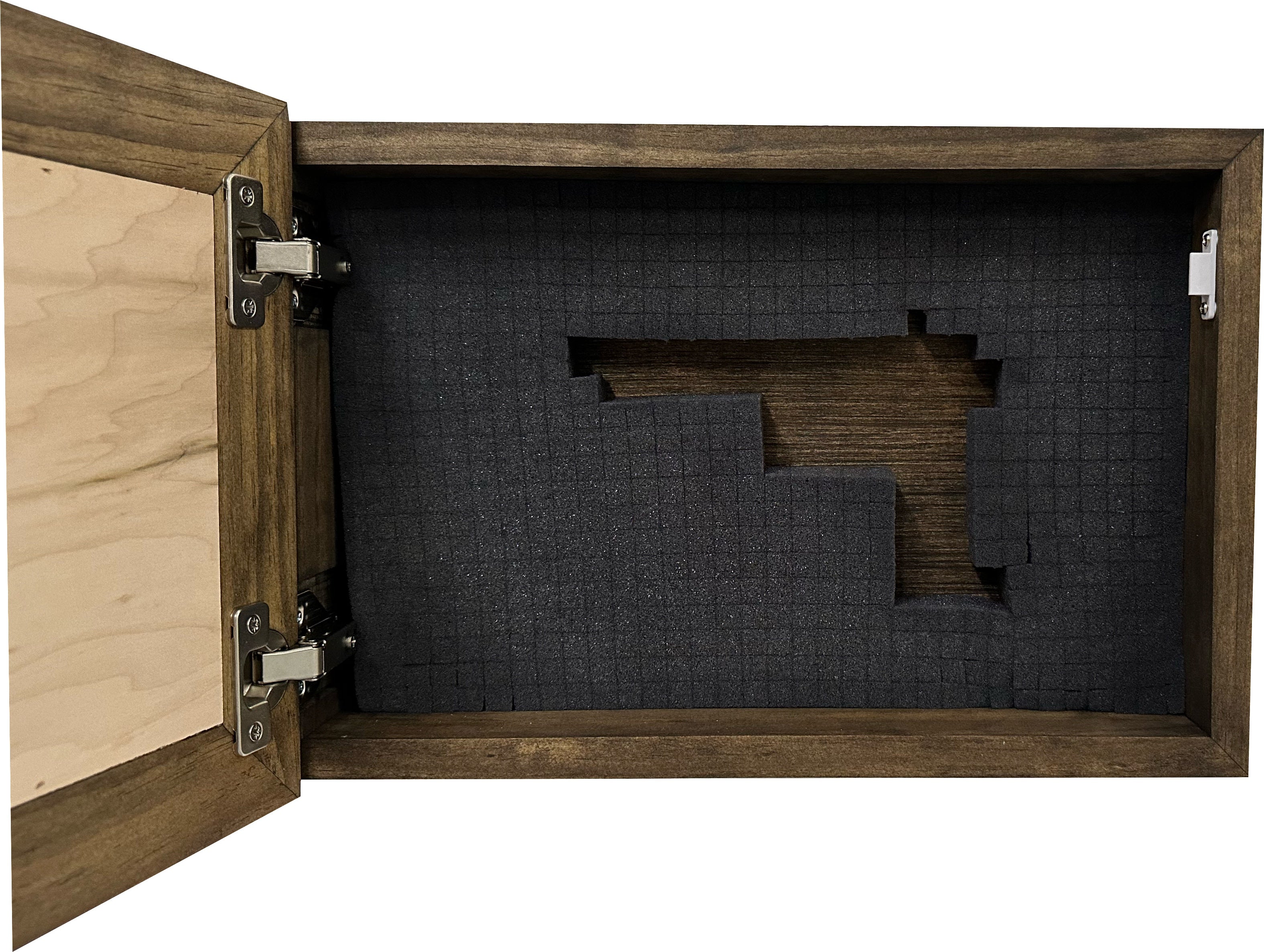 Wood Gun Cabinet Bible Verse Luke 11:21 Wall Decoration - Hidden Gun Safe To Securely Store Your Gun In Plain Sight by Bellewood Designs-Bluelinescg Safety and Security Products and Services