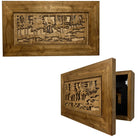 Home Self Defense Secure Storage Cabinet Outdoor Nature Scene with Stream and Eagle-Bluelinescg Safety and Security Products and Services