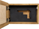 Bald Eagle & American Flag Patriotic Decorative Wall-Mounted Secure Gun Cabinet-Bluelinescg Safety and Security Products and Services